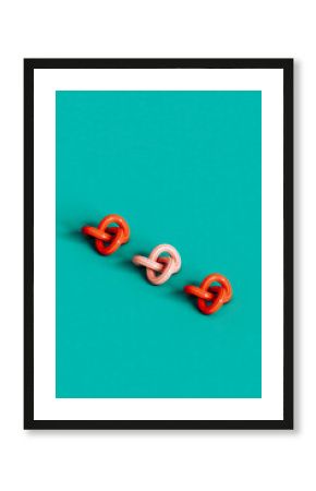 3d render of futuristic abstract knots