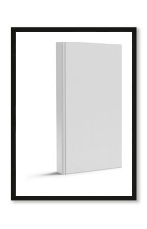 Portrait Hard Cover Closed Book Isolated 3D Rendering