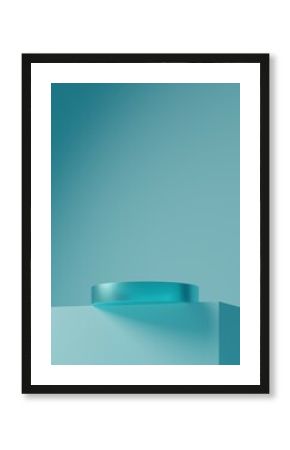 Abstract 3D podium. Minimal scene for product display presentation. 3d render illustation.