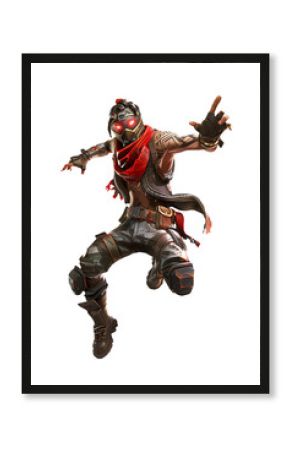 Game character isolated on white