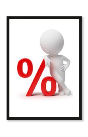 3d small people - percent