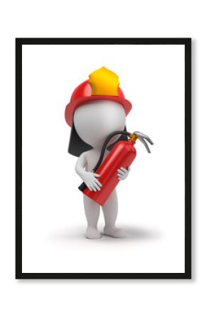 3d small people - fireman