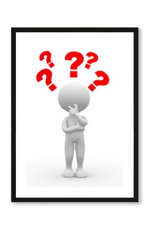 Question mark. Confusion