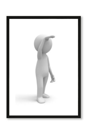 3d people looking far away