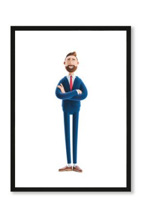 3d illustration. Portrait of a handsome businessman