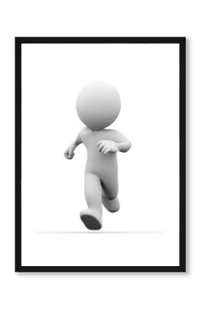 3d man running