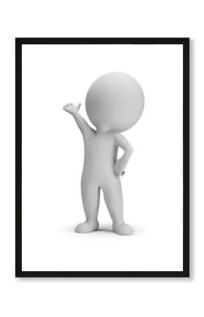 3d small people - presentation pose