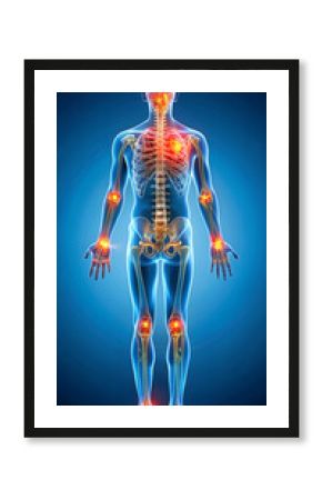 3d rendered illustration of a shoulder
