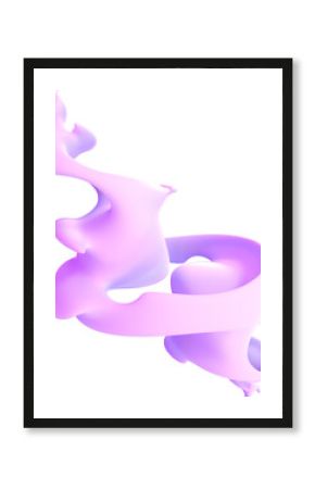 Fluid 3d Abstract Fluid Smooth Fractal Sculpture Shape