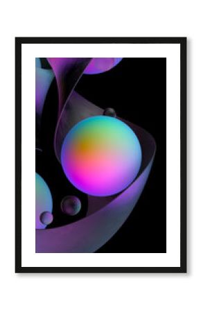 Rainbow sphere in the band.