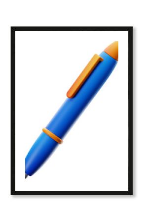 premium school education pen icon 3d rendering transparent background PNG