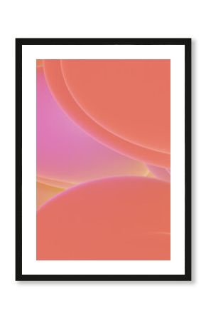 3D Illustration of twisted colorful shapes