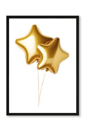 Gold star balloon for party and celebration
