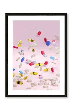 3d illustration of pills and medicines