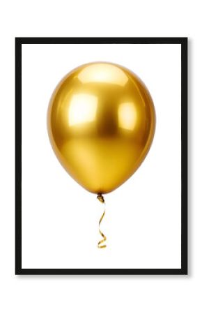 Illustration of one gold balloon