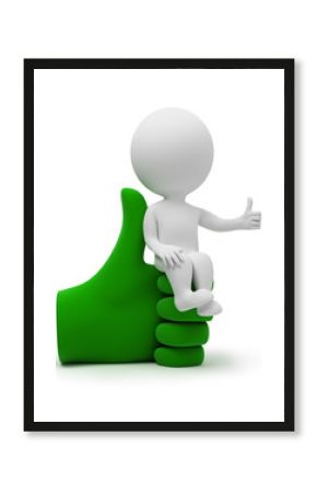 3d small people - cool armchair