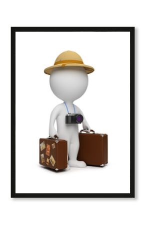3d small people - tourist
