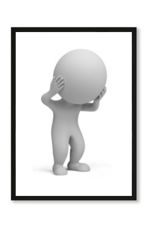 3d small people - stress