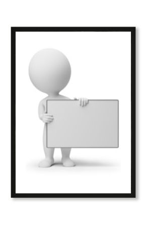 3d small people - empty board