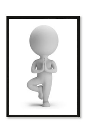 3d small people - yoga