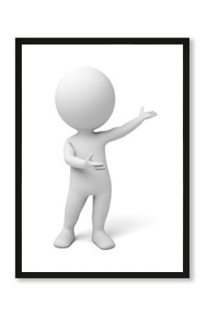 A 3D people are explaining something