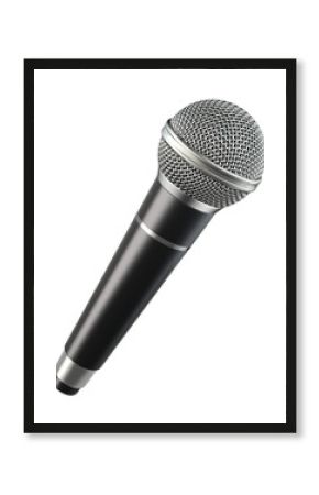 Wireless microphone isolated on white background