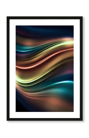 colorful stripes on a dark