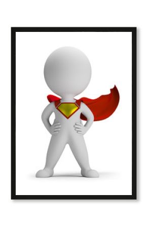 3d small people - superhero
