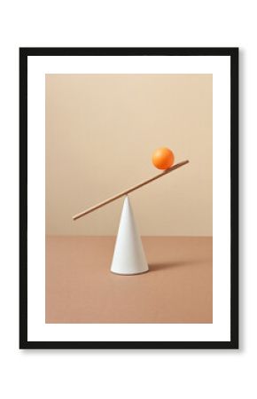 Abstract balanced geometric composition.