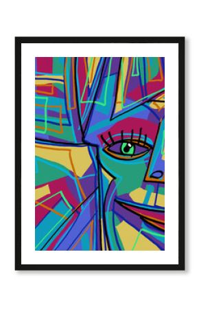 Abstract image for printing - digital painting 