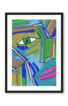 Abstract image for printing - digital painting 