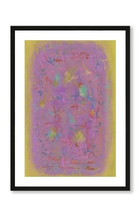 Abstract image for printing. Picture for modern interiors. The picture is painted by hand on a tablet.