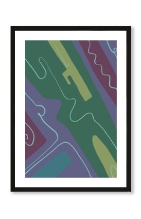 Minimal abstract image for printing. Picture for modern interiors. The picture is painted by hand on a tablet.