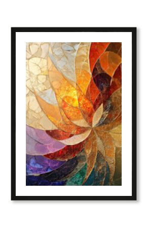 Abstrakcyjny złoty baner, tło do projektu, generative ai 