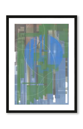 Abstract modern print 70x100 cm