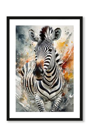 Zebra Wizji: Fantazyjne Pasy na Tle Kolorów