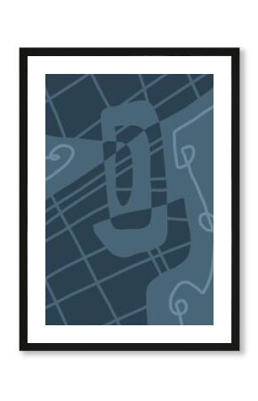 Minimal abstract image for printing. Picture for modern interiors. The picture is painted by hand on a tablet.