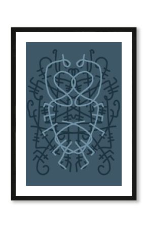 Minimal abstract image for printing. Picture for modern interiors. The picture is painted by hand on a tablet.