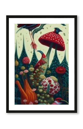 wallpaper, flores botánicas, arte fino, lujo, glamur, premium, profesional, diseño de interiores, interiorismo, diseño, diseño gráfico, buqué, flor, flor gigante, arte botánico, ilustración, aves