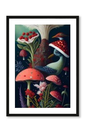 wallpaper, flores botánicas, arte fino, lujo, glamur, premium, profesional, diseño de interiores, interiorismo, diseño, diseño gráfico, buqué, flor, flor gigante, arte botánico, ilustración, aves