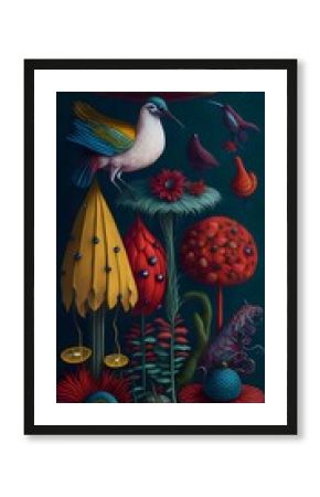 wallpaper, flores botánicas, arte fino, lujo, glamur, premium, profesional, diseño de interiores, interiorismo, diseño, diseño gráfico, buqué, flor, flor gigante, arte botánico, ilustración, aves