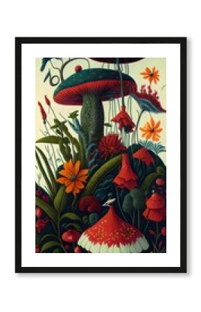 wallpaper, flores botánicas, arte fino, lujo, glamur, premium, profesional, diseño de interiores, interiorismo, diseño, diseño gráfico, buqué, flor, flor gigante, arte botánico, ilustración, aves