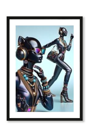 Felinas Futuristas: Glamour Cibernético