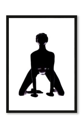 Sexy silhouette of a black woman