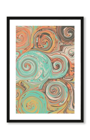 Retro Graphic Swirl Design