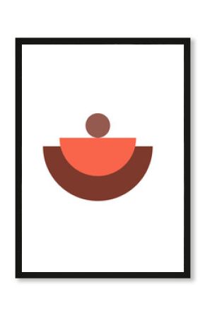 Abstract Silhouette Minimalist Graphic Boho Contour Decor Symbol Element PNG Icon 