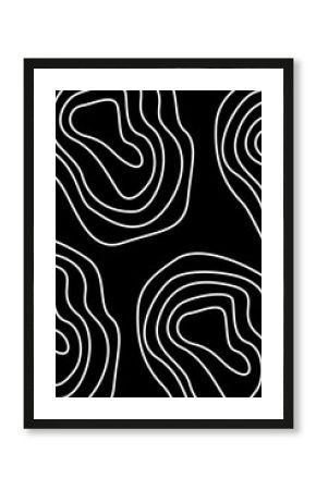black and white line seamless pattern