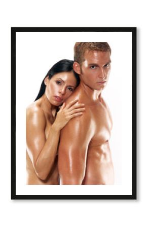 Pareja en forma y piel sana.