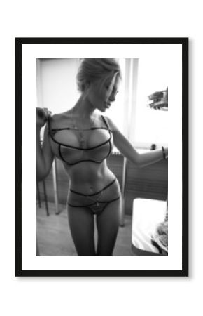 Sensual woman in lingerie