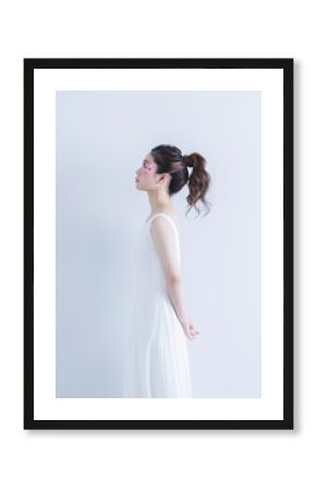 かわいいヘアメイクの花嫁